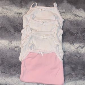 🌹Feathers set of four tank bodysuits 9M